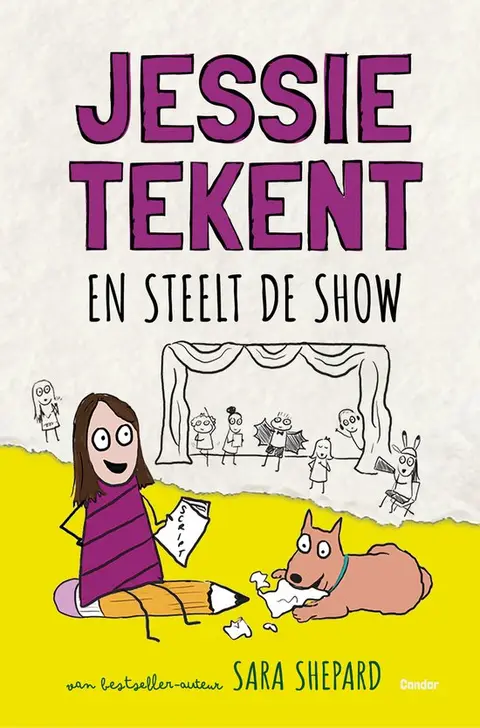Omslag van Jessie tekent en steelt de show