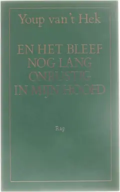 Omslag van En het bleef nog lang onrustig in mijn hoofd