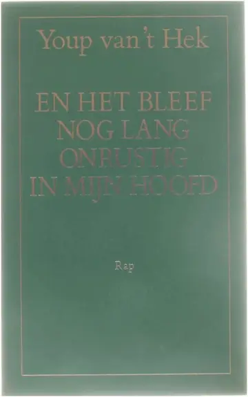 Omslag van En het bleef nog lang onrustig in mijn hoofd