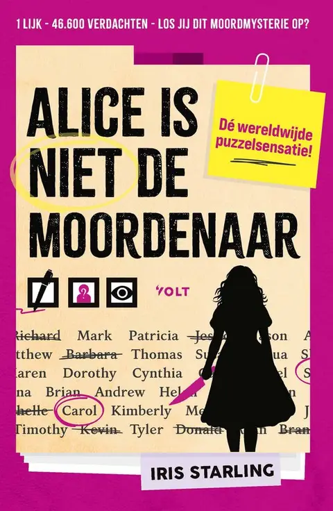 Omslag van Alice is niet de moordenaar