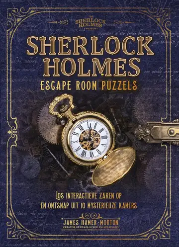 Omslag van Sherlock Holmes escape room puzzelboek