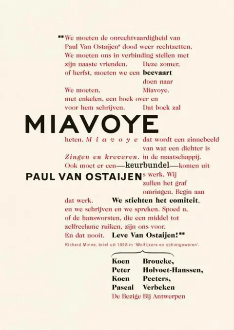 Omslag van Miavoye