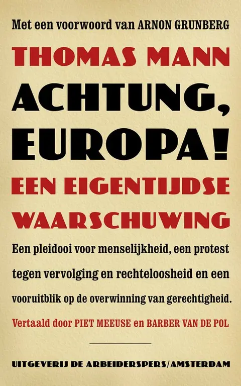 Omslag van Achtung, Europa!