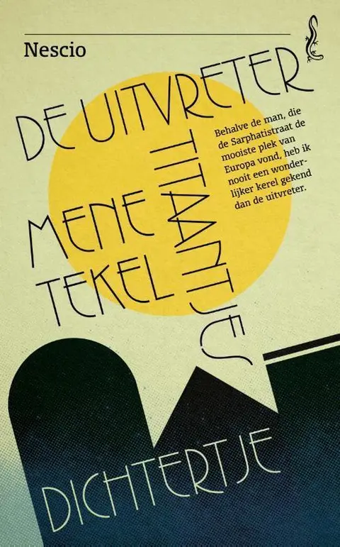 Omslag van De uitvreter ; Titaantjes ; Dichtertje ; Mene tekel