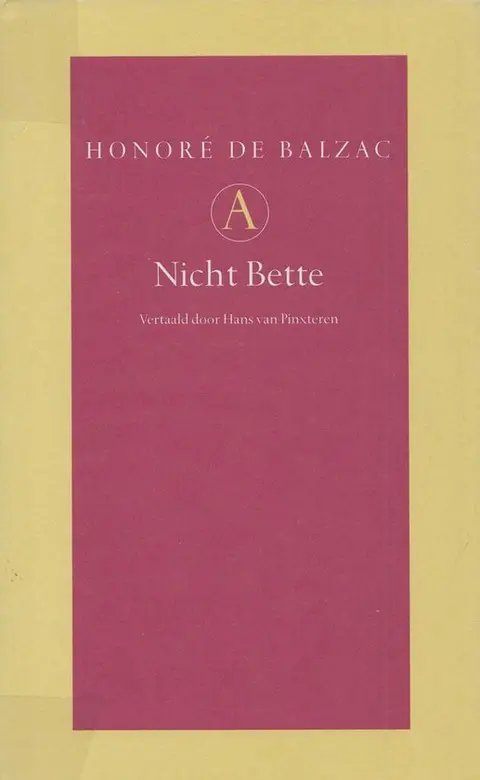 Omslag van Nicht Bette