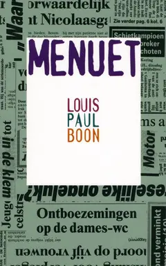 Omslag van Menuet