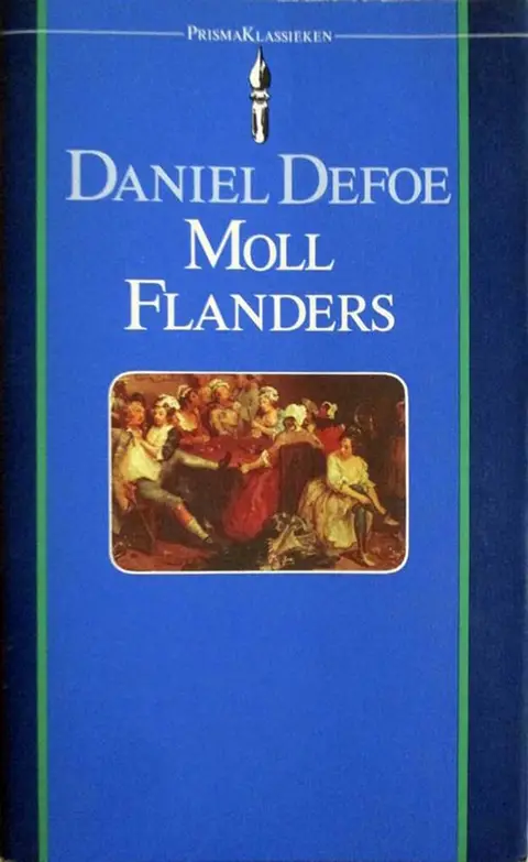 Omslag van De voor- en tegenspoeden van de befaamde Moll Flanders