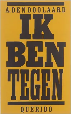 Omslag van Ik ben tegen