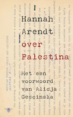Omslag van Over Palestina