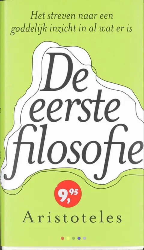 Omslag van De eerste filosofie