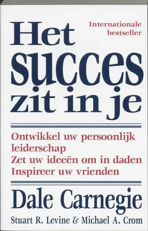 Omslag van Het succes zit in je