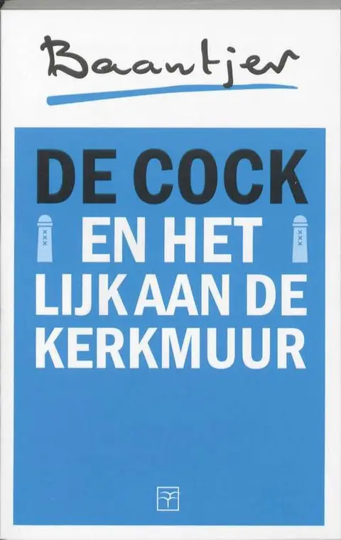 Omslag van De Cock en het lijk aan de kerkmuur