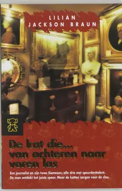 Omslag van De kat die van achteren naar voren las