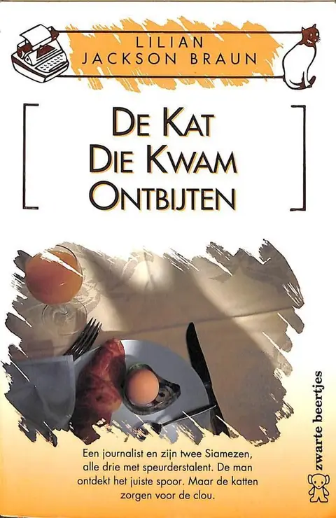 Omslag van De kat die kwam ontbijten