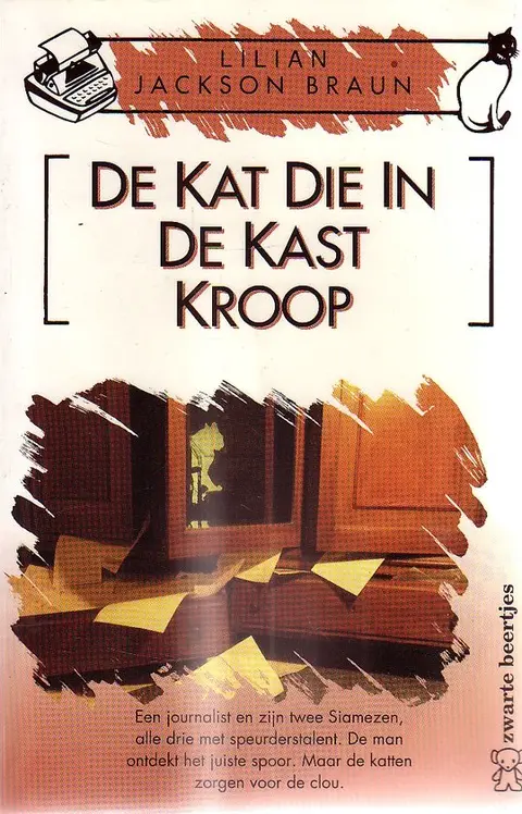 Omslag van De kat die in de kast kroop